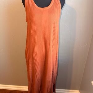 Sleeveless Rust Dress